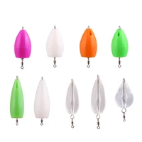 5pcs fishing floating fishing space beans balls plastic worm light weight bait assisted thrower texas rig fishing plastic worm