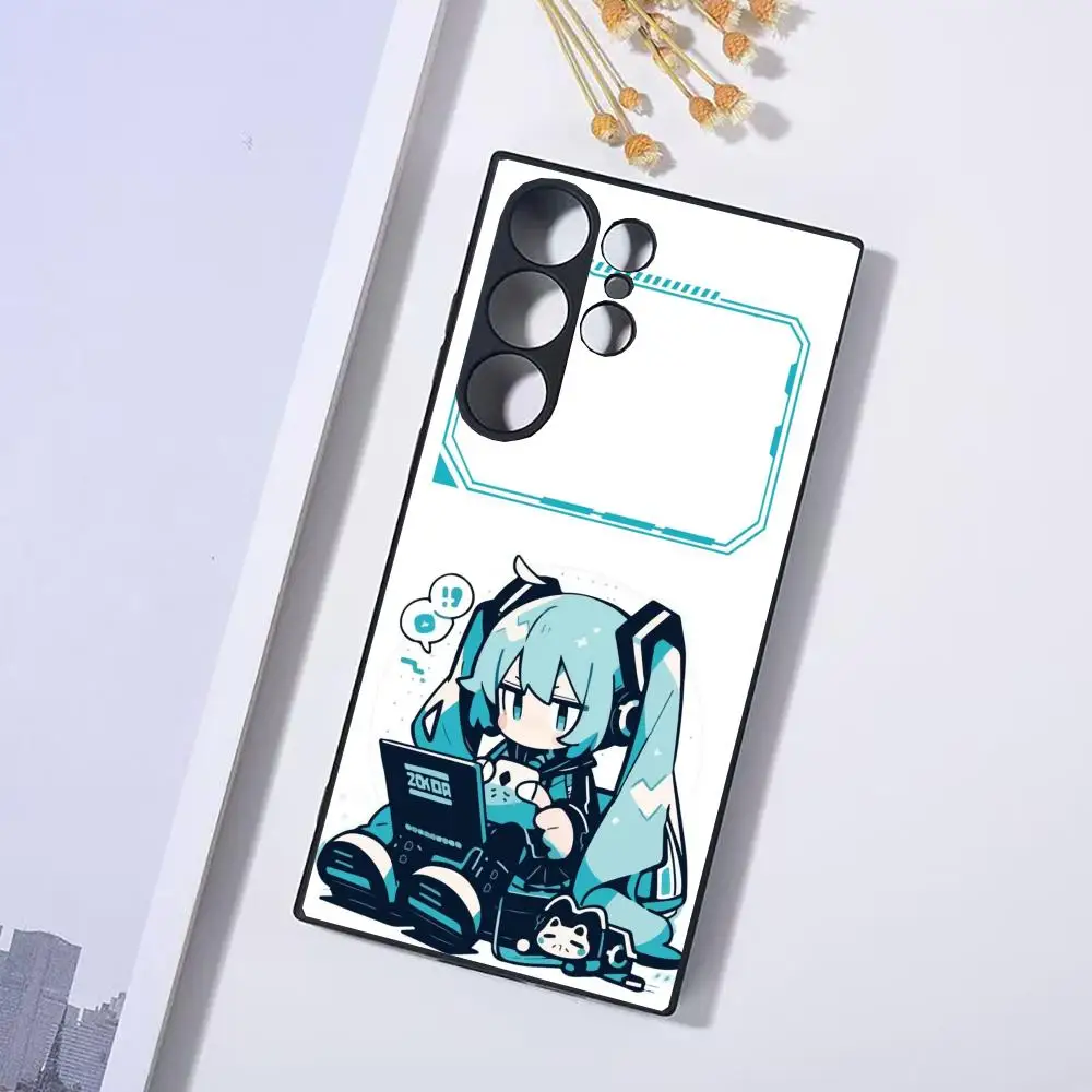 Фото Чехол для телефона с японским аниме H-Hatsune M-Miku для Samsung Galaxy S25 Ultra S22 S23 S24 Ultra S21 S20 5G, защитный мягкий силиконовый ТПУ №5