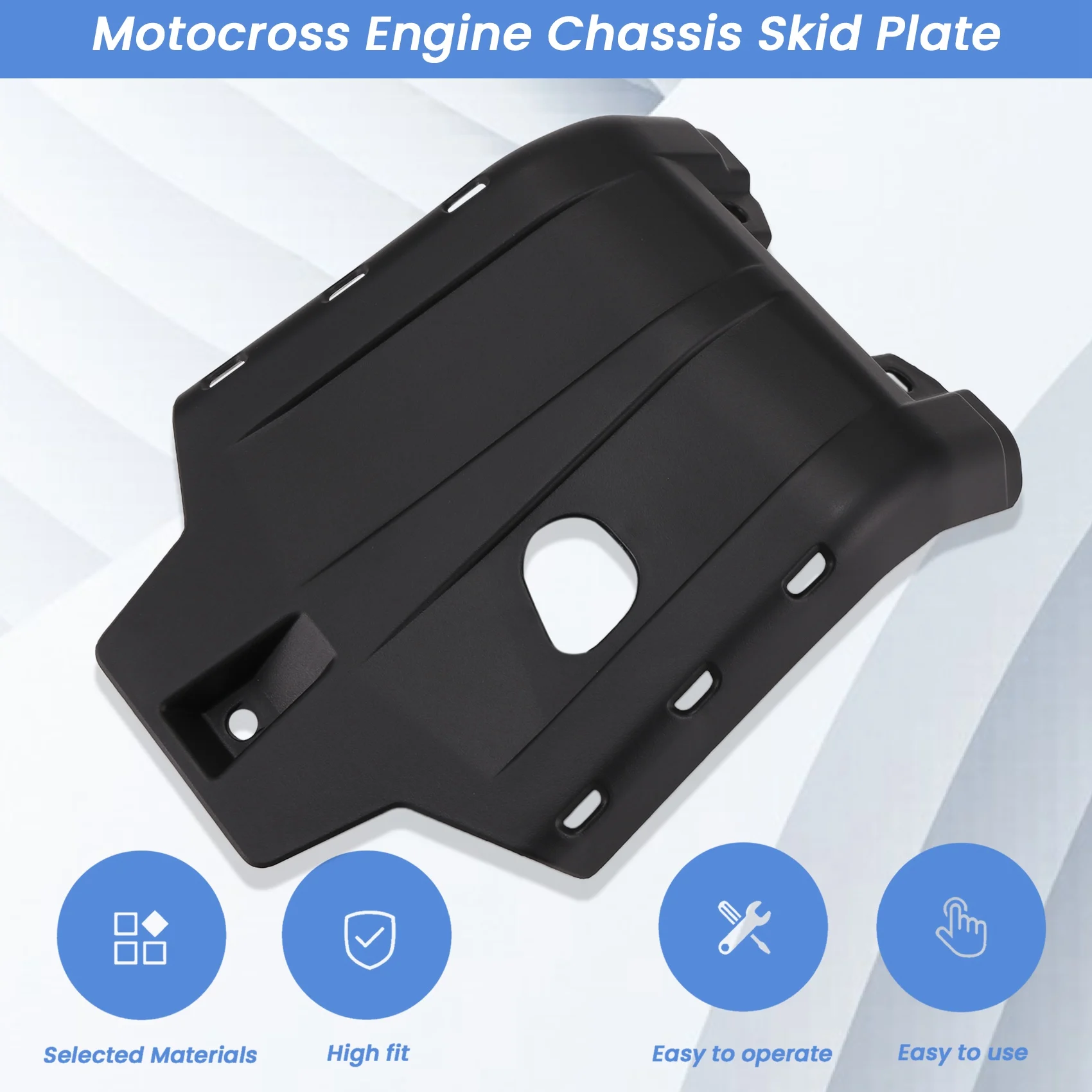 Защитная пластина шасси двигателя для мотокросса крышка боковой рамы обтекатель
