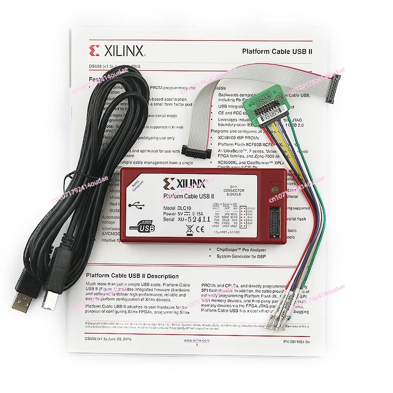 HW-USB-II-G Платформенный кабель Xilinx DLC10 Оригинальный USB II для загрузки