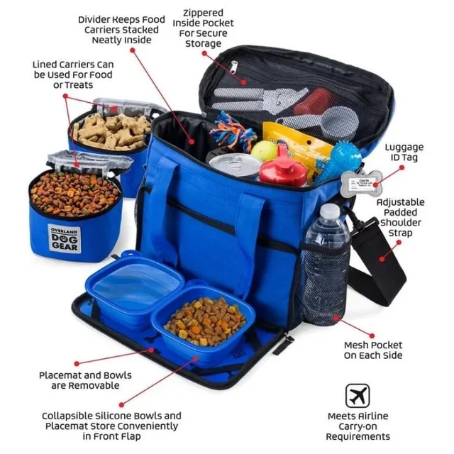 Mobile Dog Gear Week Away Bag, Small, Black pets automatic pet feeder cat bowl cat food pet supplies 6