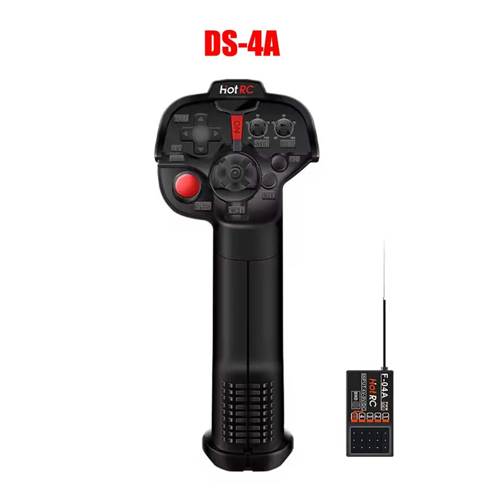 Фото HOTRC DS-600 DS-4A CT-6A 2,4 ГГц радиосистема передатчик пульт дистанционного управления F-06A F-04A GFSK приемник для модели рыбацкой лодки №2