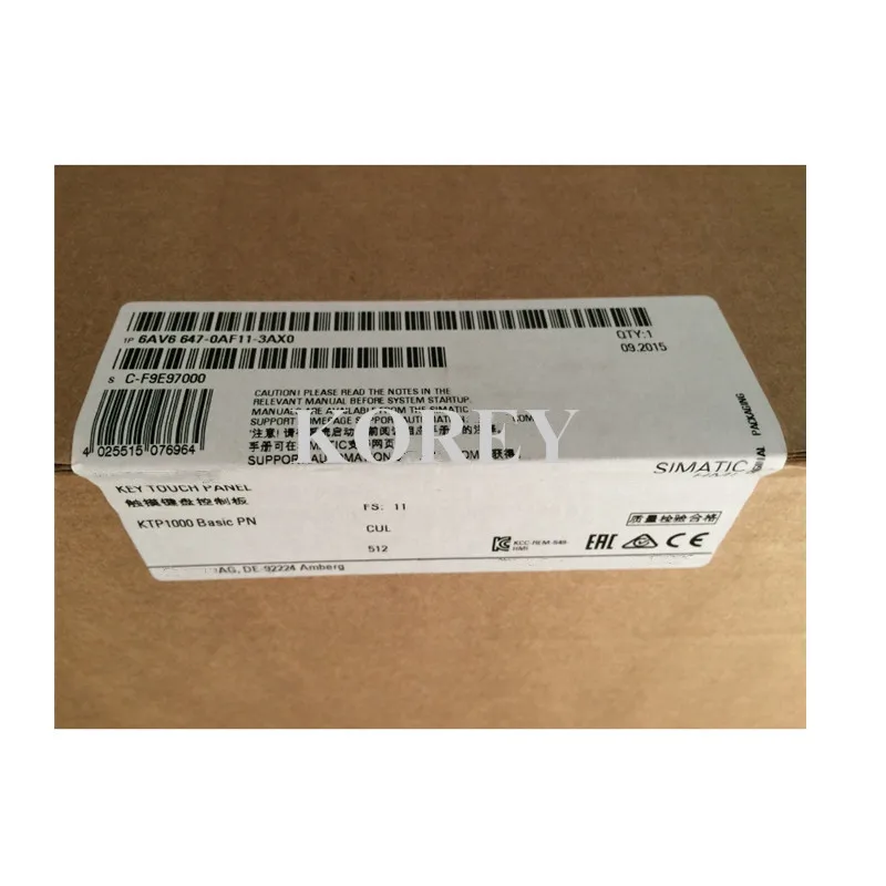 KTP1000 Сенсорный экран HMI 6AV6647-0AF11-3AX0 6AV6 647-0AF11-3AX0 Оригинал