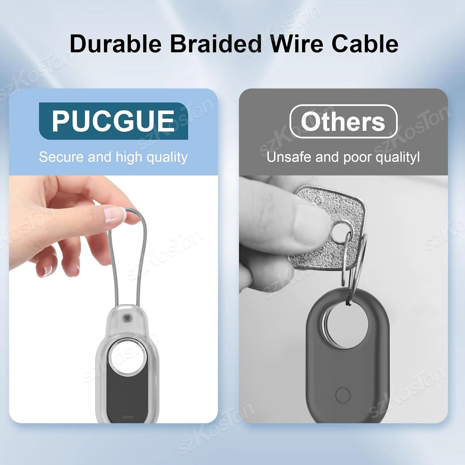 Чехол с безопасным замком для Samsung Galaxy SmartTag2 прочным проводом чехол-держатель