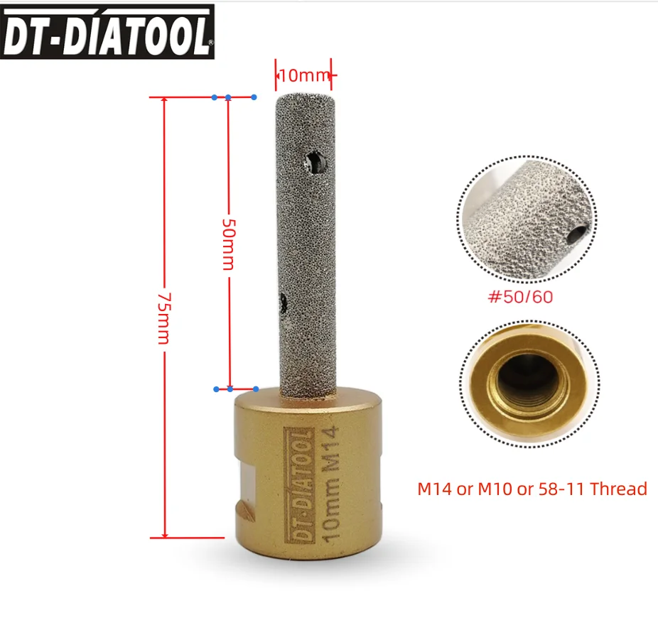 

DT-DIATOOL Алмазные фрезы для плитки M14 10-35 мм