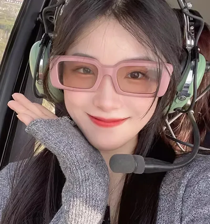 Солнечные очки в стиле ретро для мужчин и женщин небольшие прямоугольные