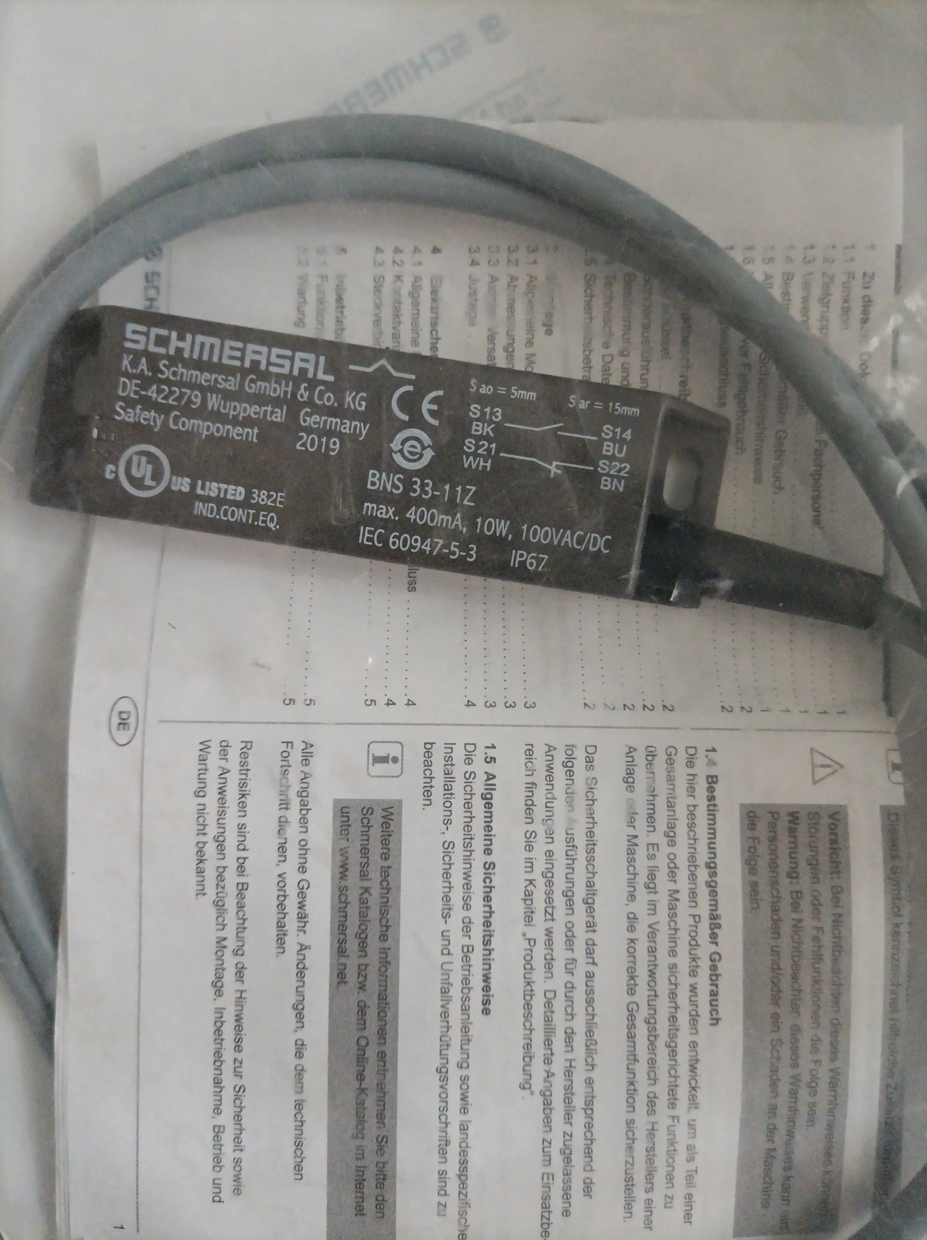 

Новый оригинальный датчик бэнс 33-11Z