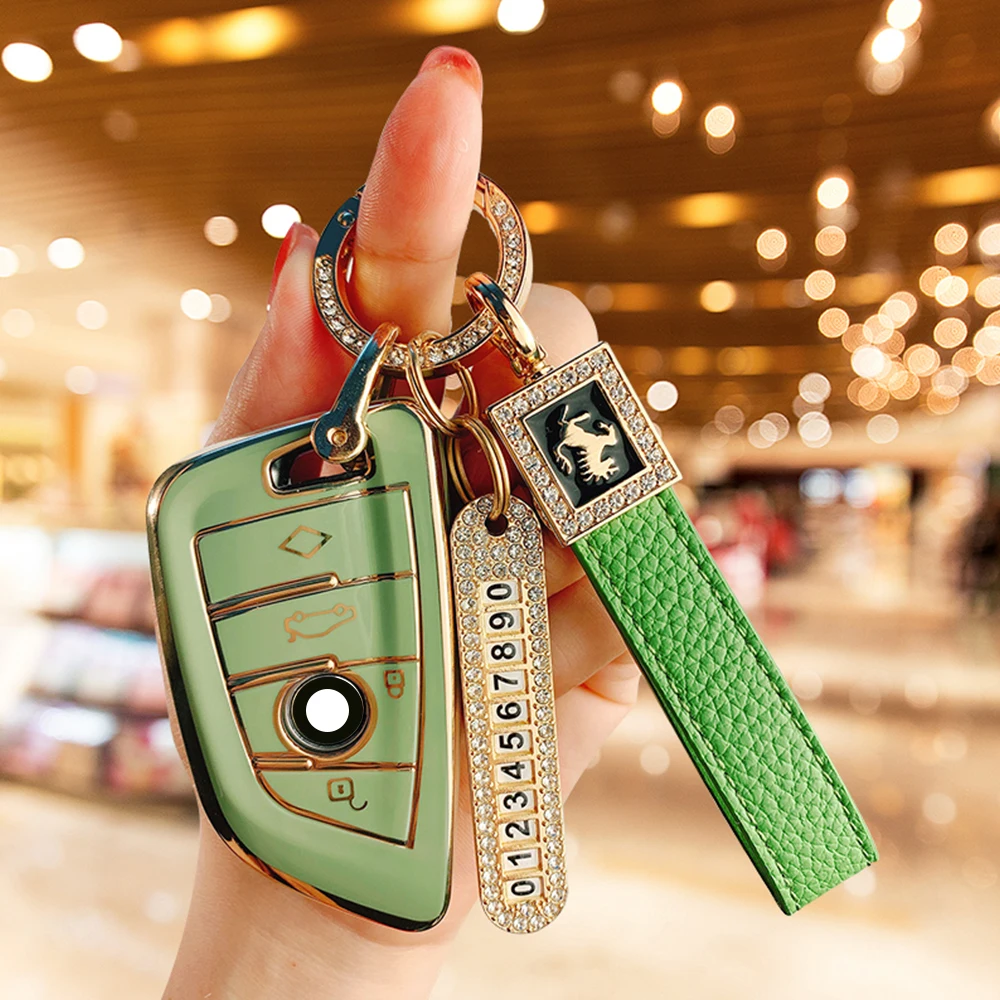 

TPU Auto Key Case Cover Protective Case Leisure Automobile Decorate Key Protector For Bmw Fashion Car Styling Accessories