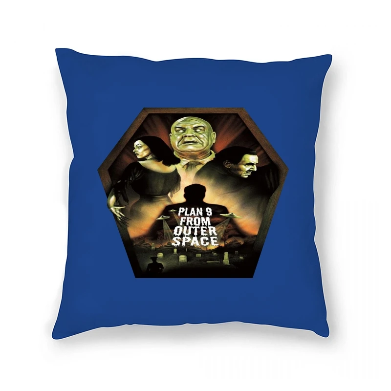 

PLAN 9 FROM OUTER SPACE V8 movie poster Pillow Case(WHITEwbr YELLOW) ALL SIZES S-5XL