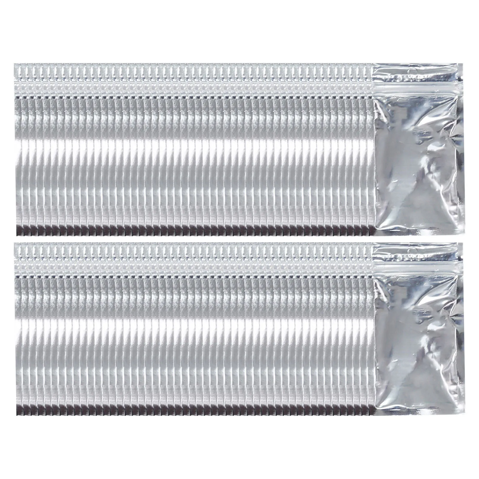 

100 шт., серебряные мешочки для хранения продуктов