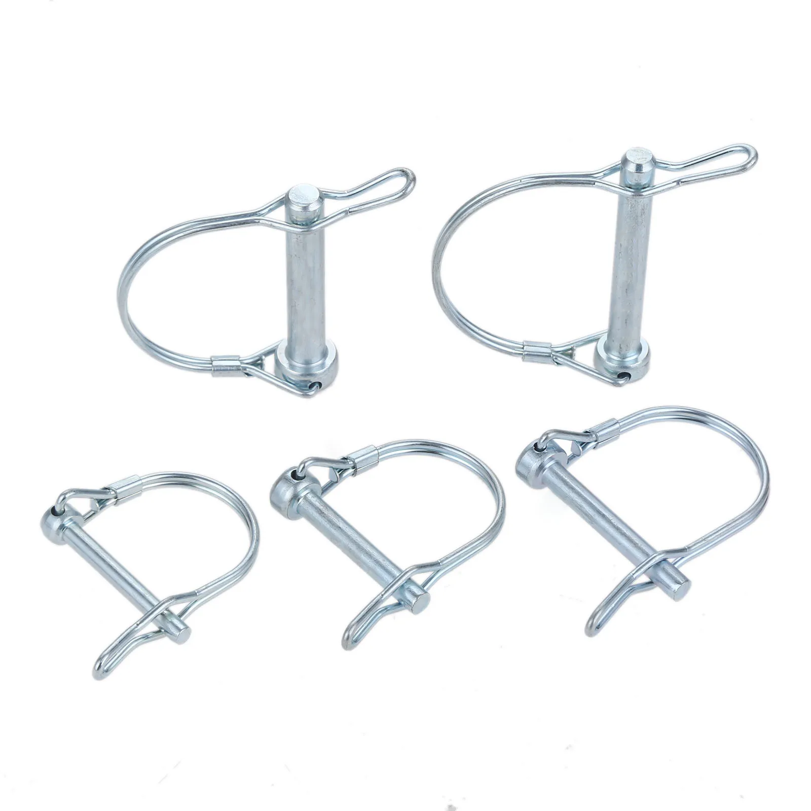 

5/2Pcs Steel Quick Lock Release Trailer Truck Coupler Safety Pins Bicycle Stroller Cargo Boat Hitch Hook Clip D Shape Buckle Pin