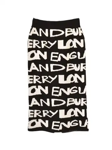 Women's Skirt Knitting embroidery Autumn Letters Knit Thick Soft Pencil Skirts Students Japan Woman Faldas Female LS149