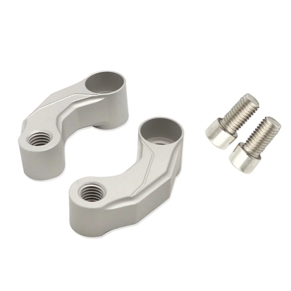 

1PC Rearview Mirror Bracket Aluminum Alloy Practical CNC Unique Adjustable Rearview Mirror Holder for DIY