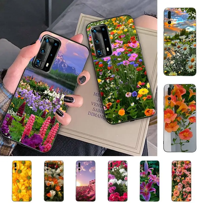 

Plant flowers Phone Case for Huawei P30 40 20 10 8 9 lite pro plus Psmart2019