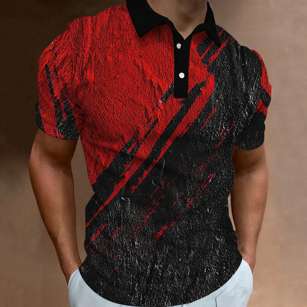 Рисунок 4 - Рубашка-поло мужская с принтом каракули