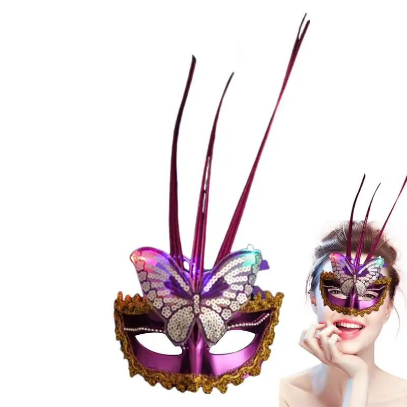

Halloween Masque Masquerade Costume Madi Grad Party Cosplay Props Masque Illuminate Your Evening Prom Ball Masque Bar Costumes