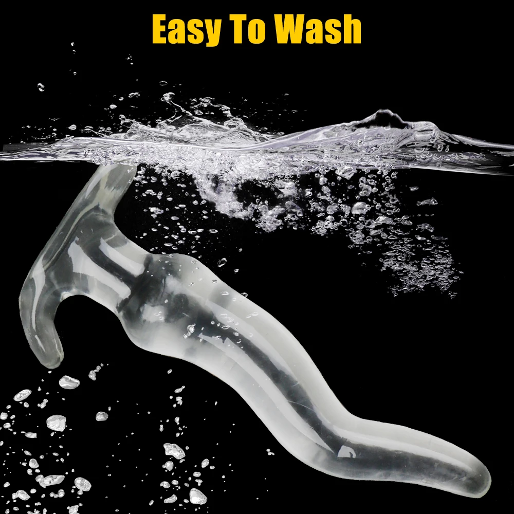 Массажер простаты Кристалл Анальная пробка 5-размерные секс-игрушки для женщин и