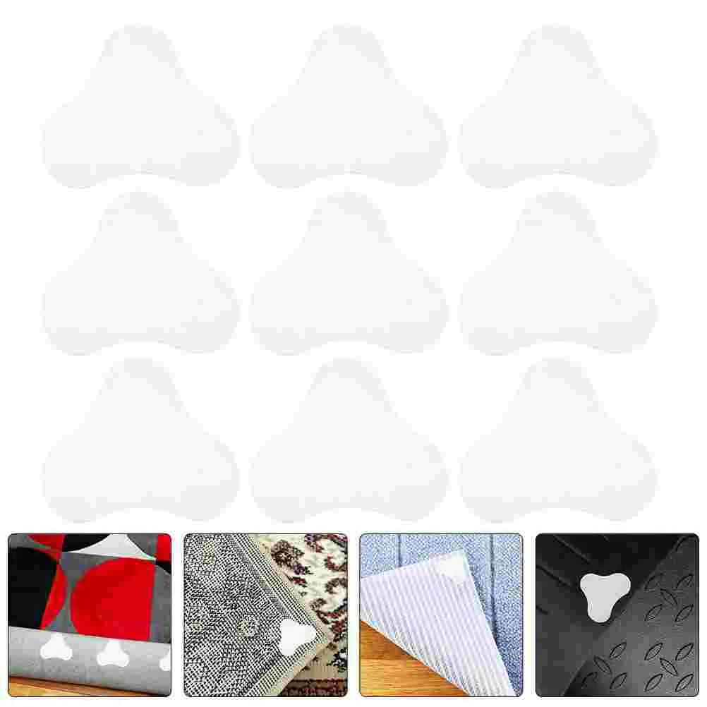 

12 Pcs Carpet Anti- Stickers Rug Grippers Adhesive Stickers Handle Runner Rug Pad Area Rug Pad Double Sided Tape
