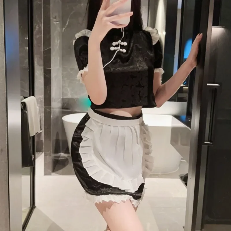 Женское платье горничной в стиле Ципао женское нижнее белье национальном Пряная