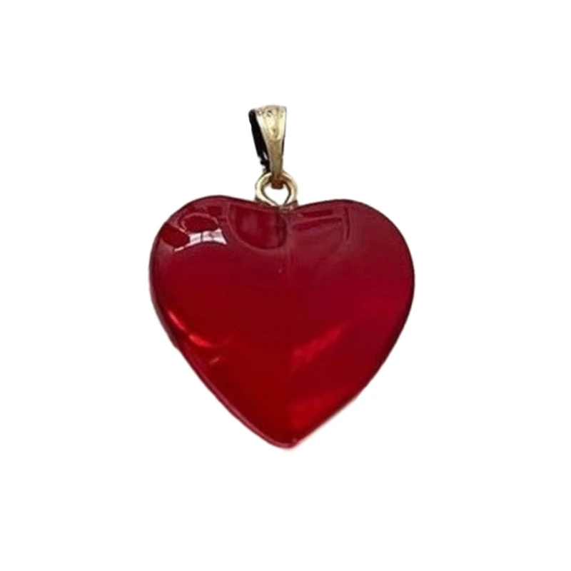 

Fashion Crystal Loves Heart Charm Dangle Glass Pendants DIY Keychain Necklace Valentines Day Jewelry Accessories K3ND