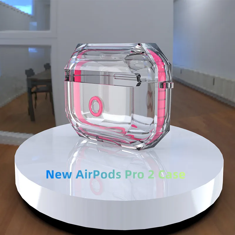 

Cover for airpods pro 2 case 2 3 Generacion Earphone Accessories Pure color transparentair pod shell Soft shell TPU airpod case