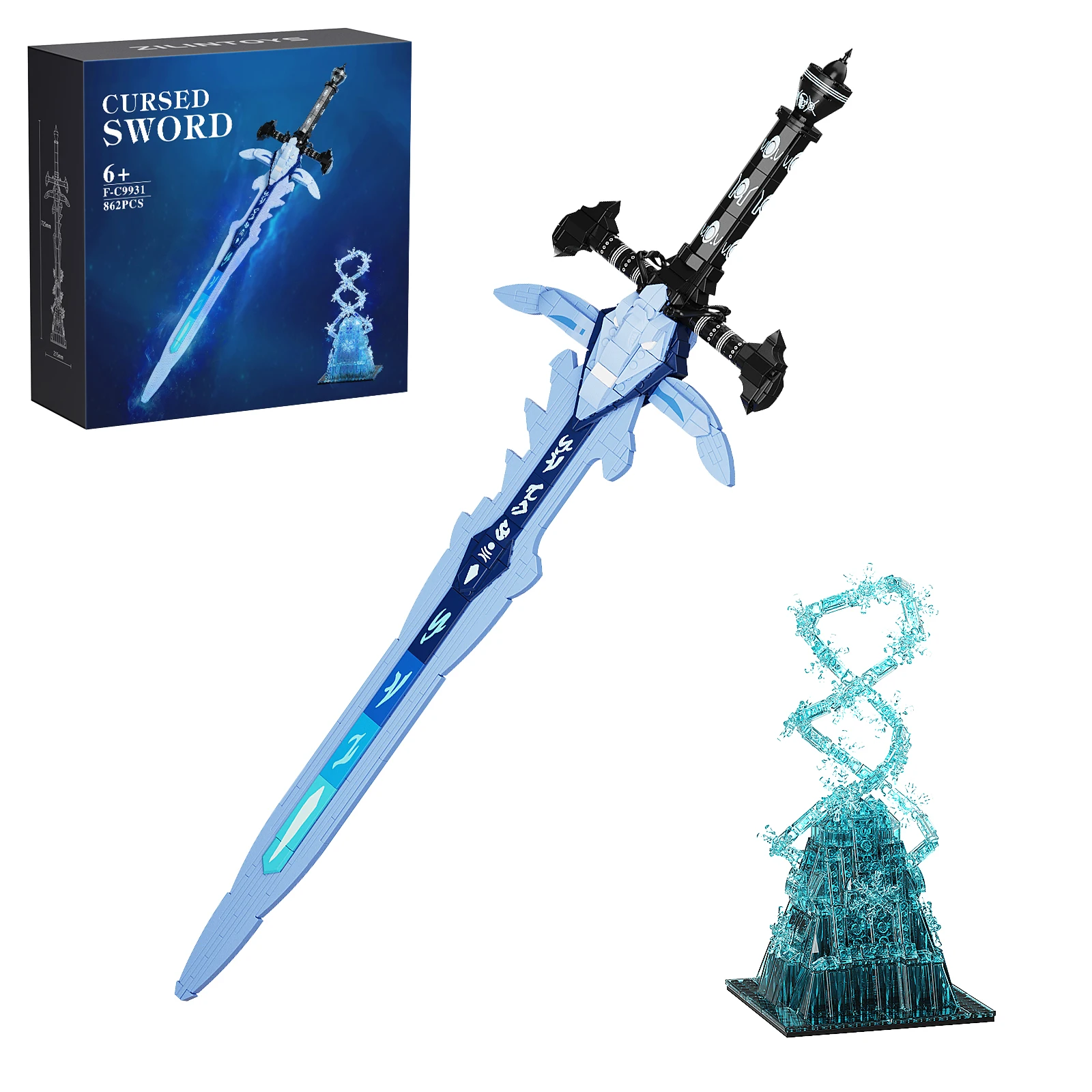 MOC Lichs King's Frostmourne набор строительных кирпичей от Worlds Warcrafts модель Ideas Longsword