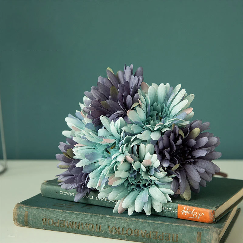 

Gerbera Posy Apricot Peach Dusky Coral Artificial Gerbera Flower Daisy Artificial Flower Sunflower Home Party Wedding Decoration