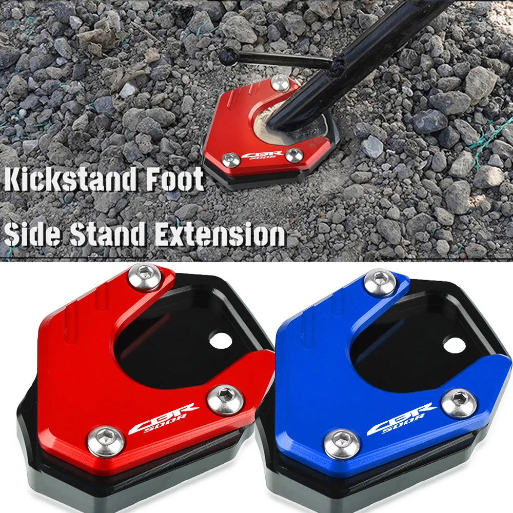 

For Honda CBR500R CBR 500R 2013-2023 2022 2021 2020 2019 2018 2017 2016 2015 2014 Side Stand Foot Extension Enlarger Plate Pad