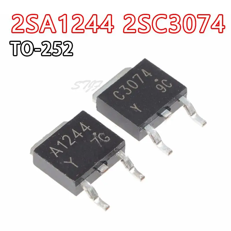 

10 шт. 2SA1244 TO-252 A1244 SOT-252 TO252 2SC3074 C3074