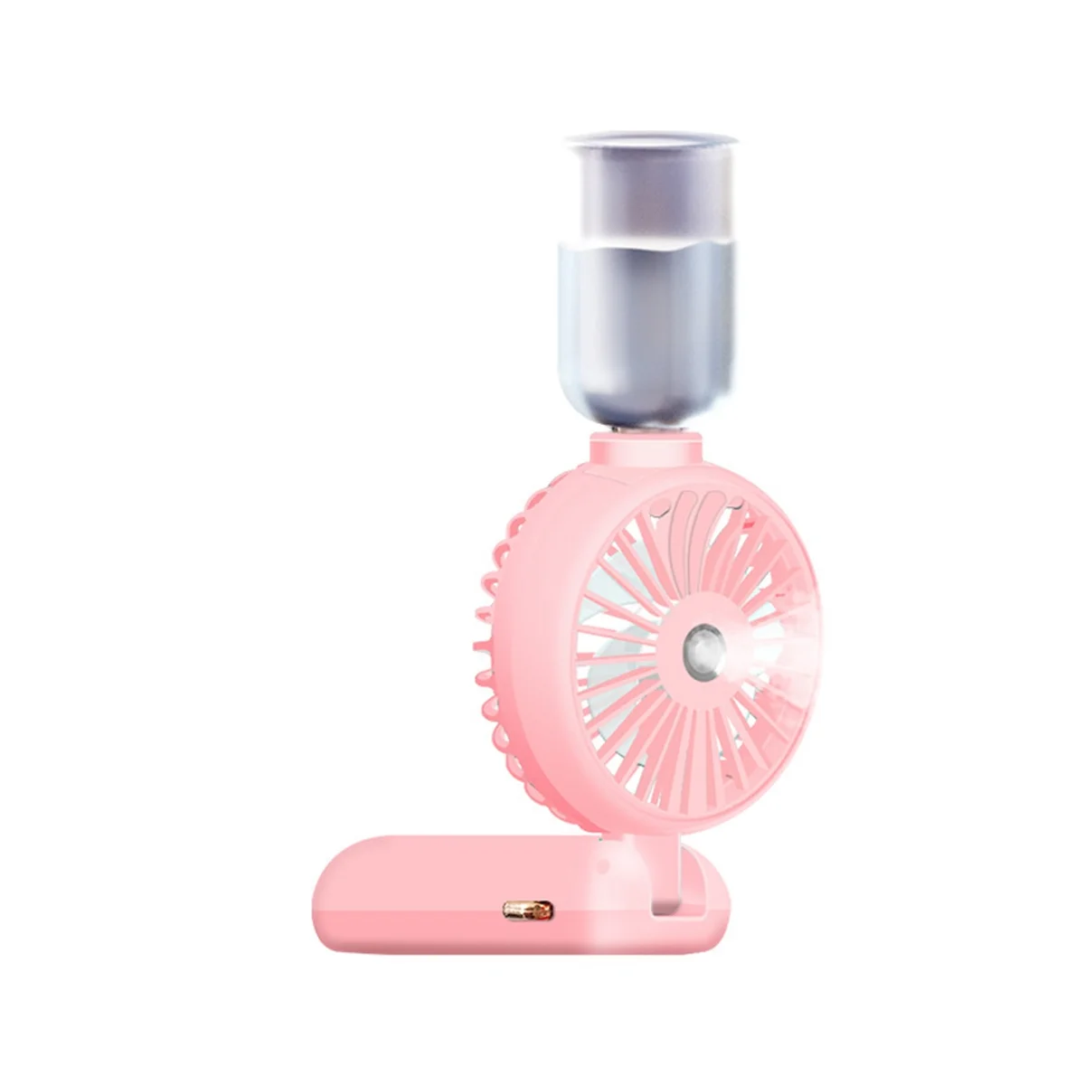 Портативный вентилятор с распылителем и ЖК-дисплеем 5000 мАч