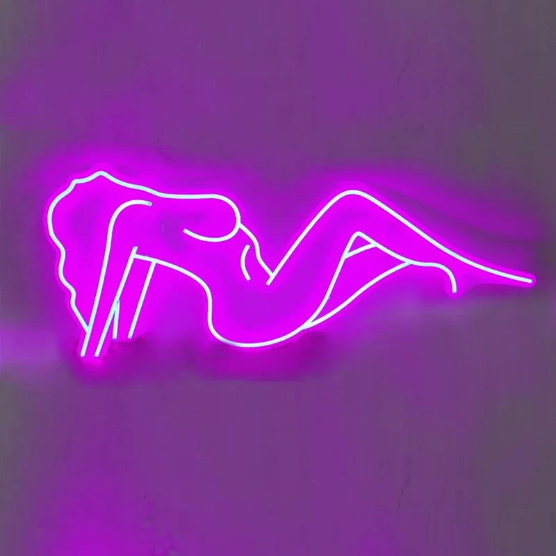 

Женское тело/сексуальная девушка/неоновый светодиодный светильник знак спальня девушка или женщина боди-арт Настенный декор