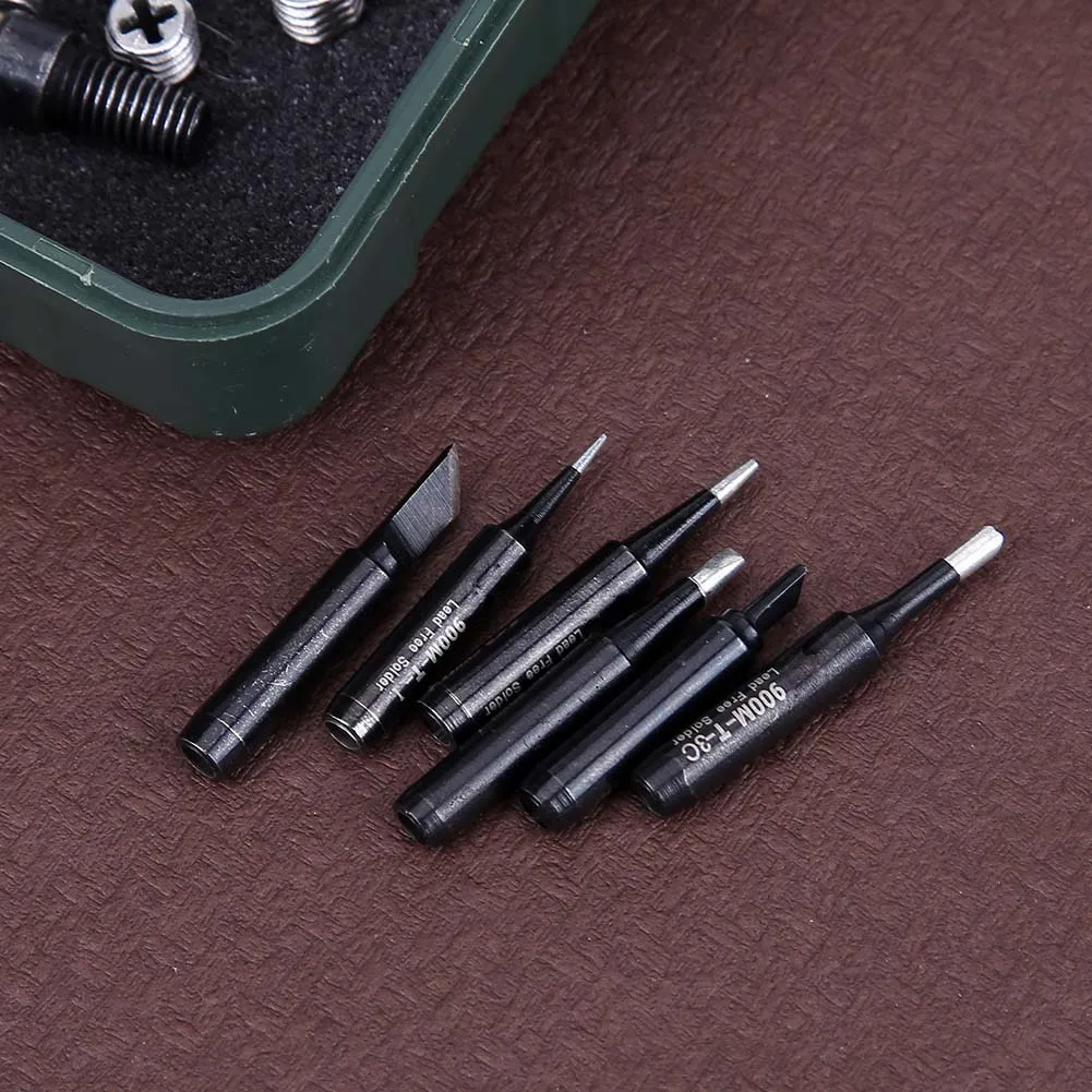 

6 шт., стандартный наконечник 900M-T, наконечник для пайки для сварочной ремонтной станции, используется для сварочных паяльных принадлежносте...