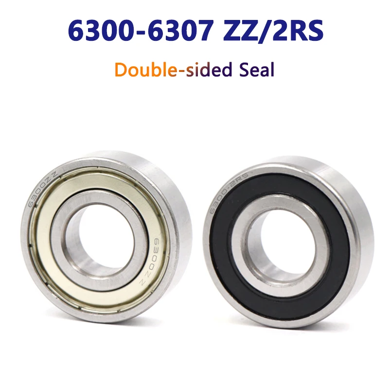 

1pc Deep Groove Ball Bearings ID 10mm - 35mm OD 35mm- 80mm Thick 11mm - 21mm 6300 6301 6302 6303 6304 6305 6306 6307 ZZ 2RS