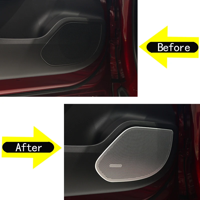 Для Jaguar F-Pace f pace 2016 крышка автомобильного дверного аудиодинамика украшение рамка