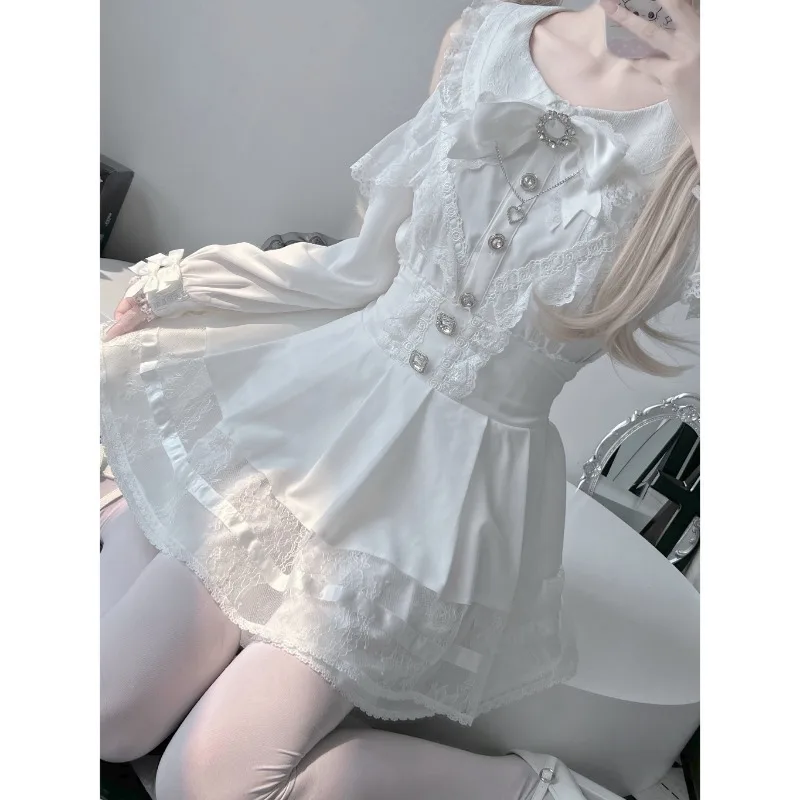 Японский стиль Rojita Original Mine Series Mass Production Блузка с открытыми плечами и длинными