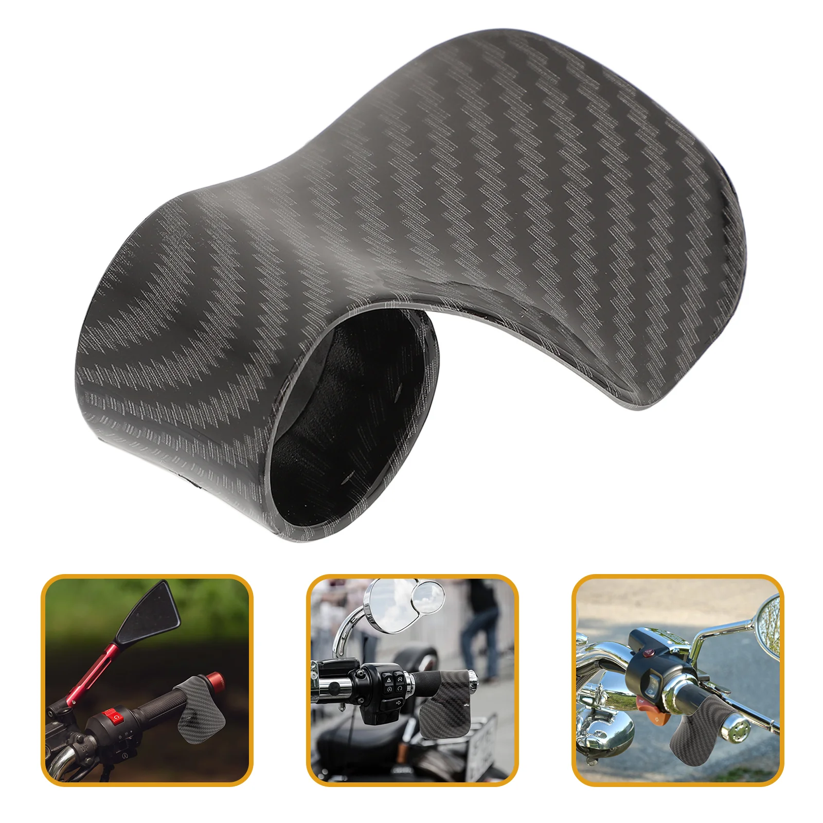 

2pcs Universal Motorcycle Throttle Booster Handle Clip Grips Throttle Clamp Accelerator Clip (Black)