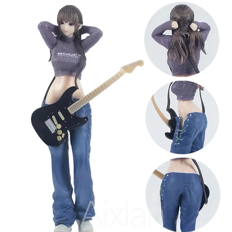 

25CM Lovely Anime Lechery Figure Hitomio Guitar Younger Sister Sexy Girl PVC Action Figure Collectible Model Toys Kid Gift