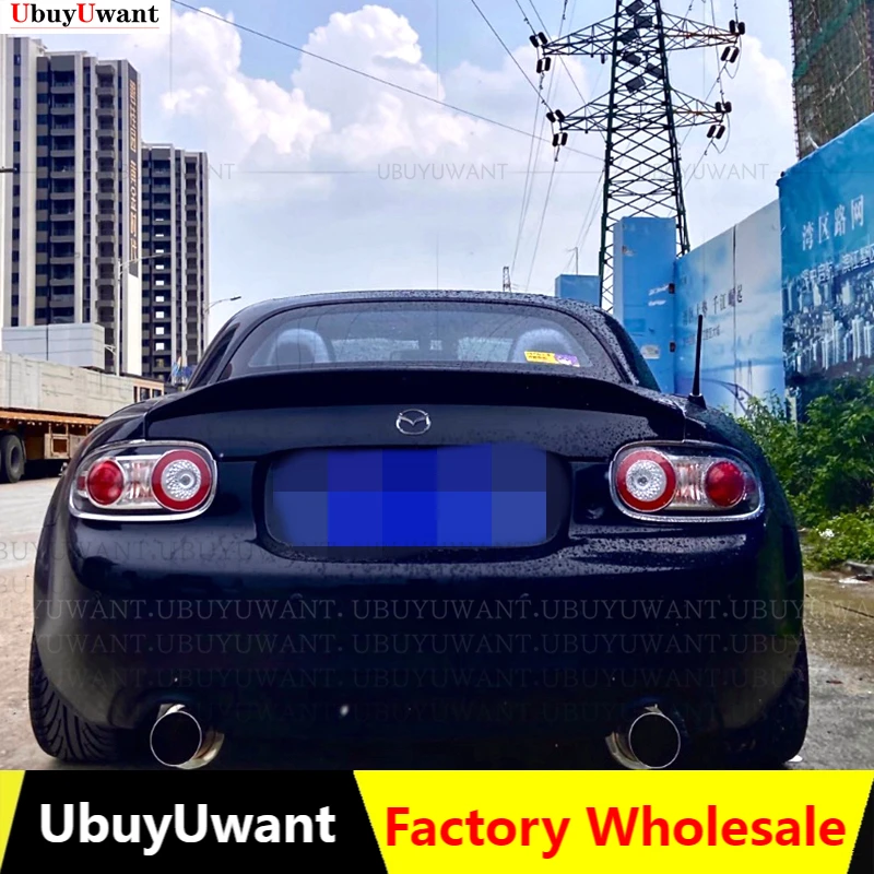 

For MX5 NC NCEC Roster Miata EPA Type 3 2009-2015 Carbon Fiber Rear Trunk Spoiler Tail Boot Lip Wing (PRHT Hard Top Only)