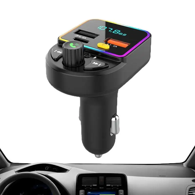 

Car BT Receiver Handsfree Calling & Audio Receiver Mp3 Player Receiver Hands-Free Calling Multi-function BT To Car Adapter For