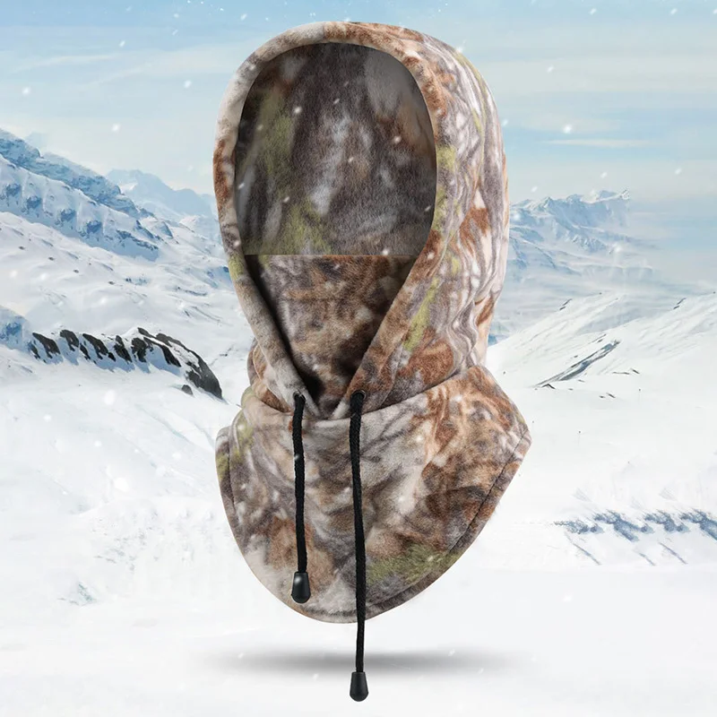 

Winter Balaclava Face Mask Windproof Fleece Outdoor Cycling Fishing Hunting Hood Hat Fleece Army Tactical Head Face Mask Cover