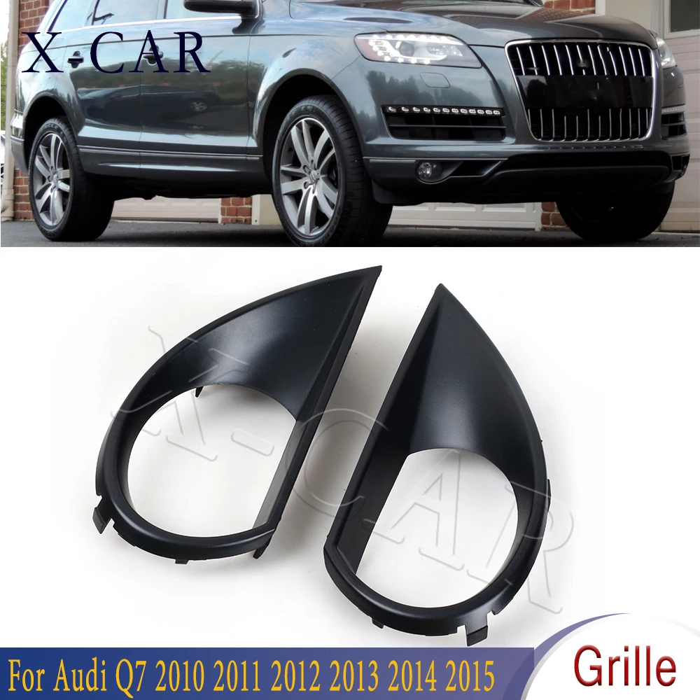 

Для Audi Q7 2010 2011 2012 2013 2014 2015 передний бампер автомобиля нижняя противотуманная фара крышка рамки крышка 4L 0807498 А 4л 0807450 A