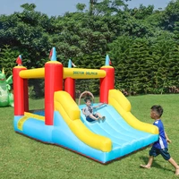 bounce house inflatable bouncer with air blower jumping castle slide family backyard bouncy park durable sewn oxford fabric