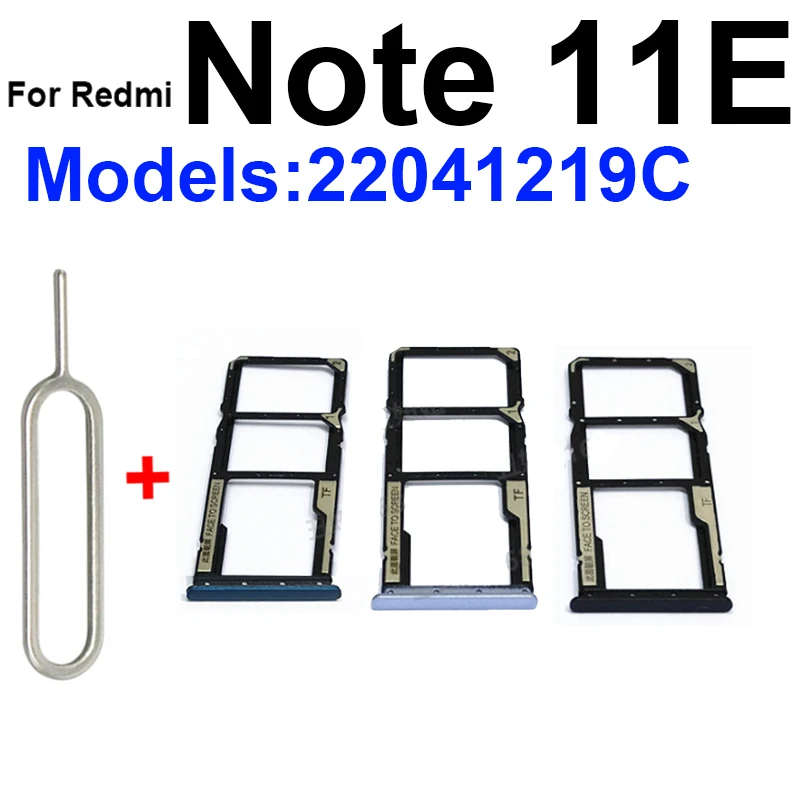 Лоток для Sim-карты Xiaomi Redmi Note 11E Pro 11SE адаптер SIM-карты кардридер держатель запасные