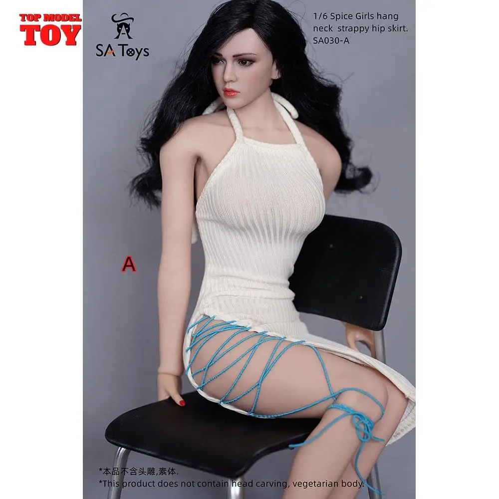 SA Toys SA030 1/6 женское сексуальное длинное платье на шнуровке с разрезом и открытой