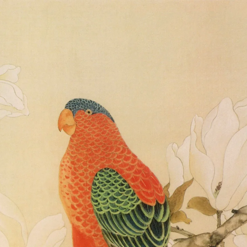 Современное искусство мастер Чэнь цзыо попугай китайская живопись гунби