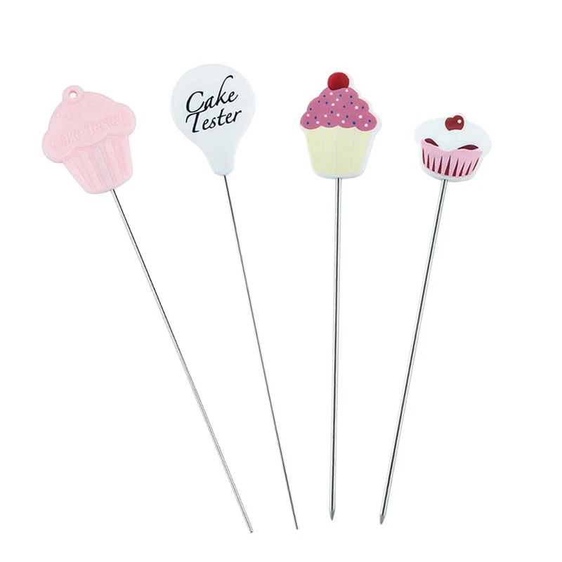 

1Pcs/Set Stainless Steel Cake Test Needle Party Adornment Candy Reveal Dessert Infantile Boy Girl Birthday Bake Decorating Tools