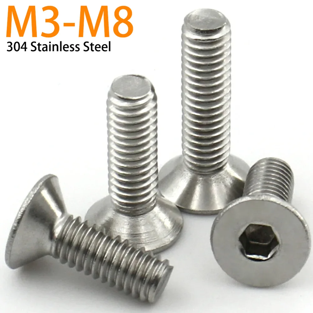 

Винты Zimir DIN7991 из нержавеющей стали М1.6-М10