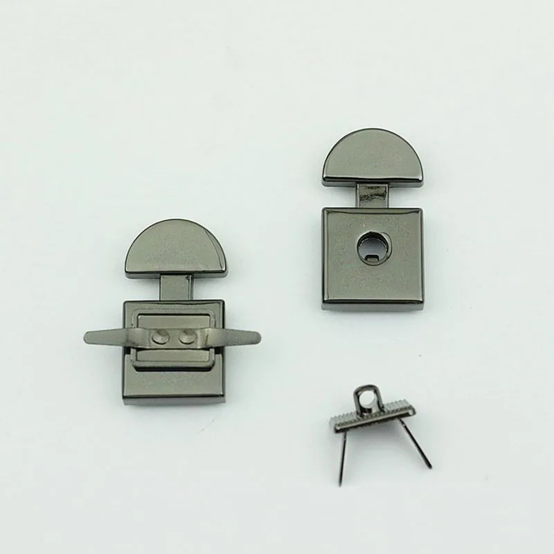 10pcs Metal Button Lock Fashion Cute Switch Lock Mortise Lock Closure Parts for DIY Handbag Shoulder Bag Purse Hardware Supply