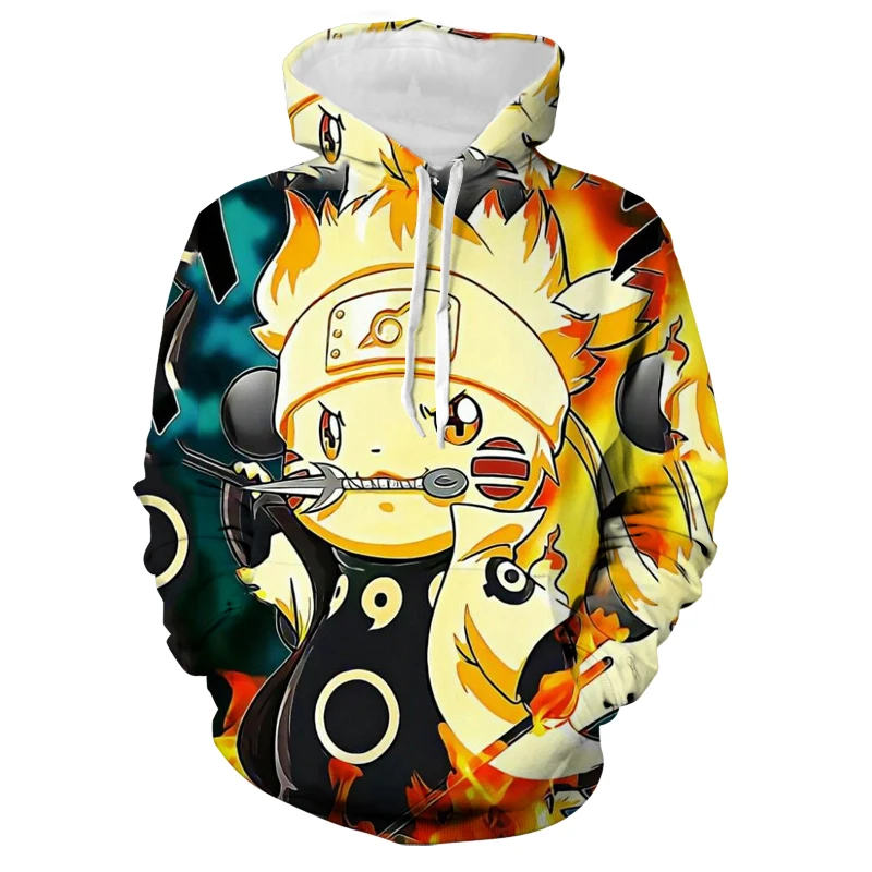 

Boys Girls Kids Hoodies Bandai Naruto 3D Print Cool Mens Oversized Clothes Cartoon Anime Harajuku Male Pullovers