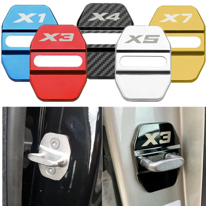 Car Door Lock Cover for BMW X1 E84 F48 X2 F39 X3 E83 G01 F25 X4 G02 F26 X5 E53 E70 F15 G05 X6 E71 F16 G06 X7 G07 Strikers |